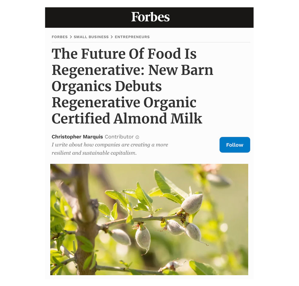 New Barn Organics in Forbes: "The Future of Food is Regenerative"